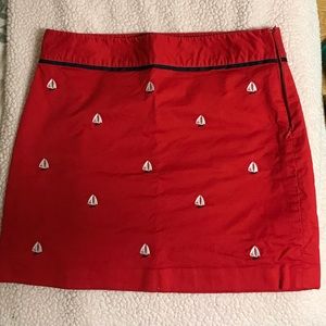 VINEYARD VINES skirt (red)